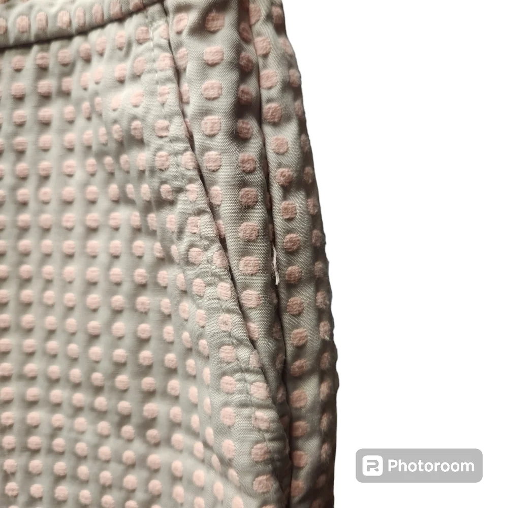 Ann Taylor LOFT Women’s Shorts Sz.10 Marisa Beige Peach Polka